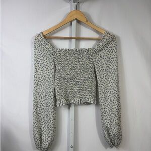 Floral Smocked Off-Shoulder Top